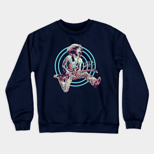 Van Halen Classic Jumping Signature Crewneck Sweatshirt by BolaMainan